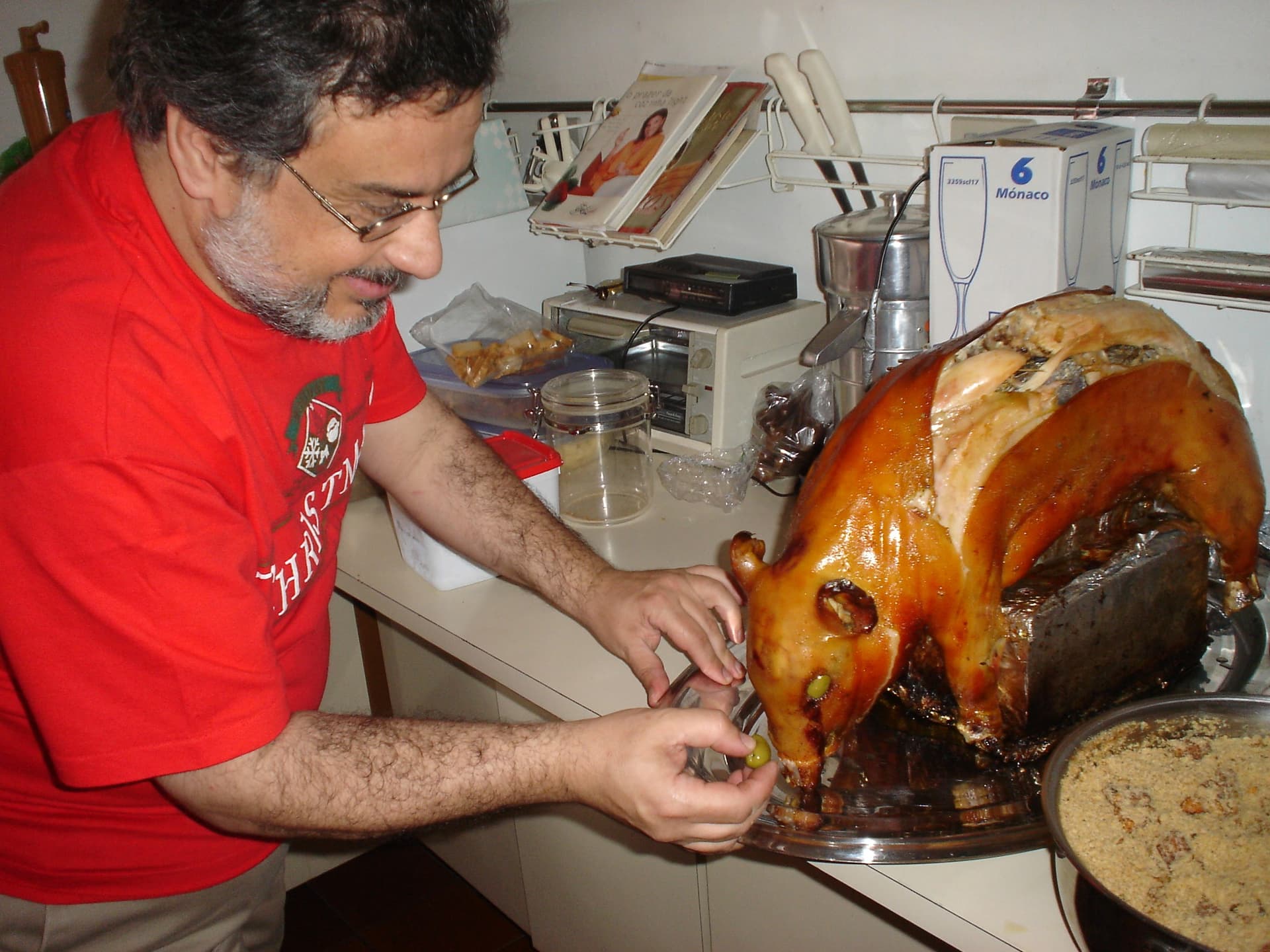 Preparação do leitão